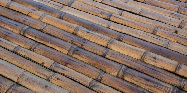 Bamboo floor full frame of traditional bamboo flooring.